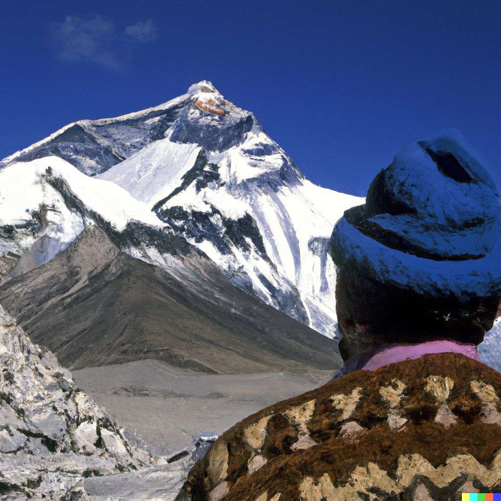 someone gazing at Mount Everest, photograph taken by Terry Richardson